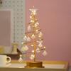 Xmas Tree Table Lamp LED Night Light with Star Battery Operated Decorative Lamp for Indoor Outdoor Bedroom Living Room