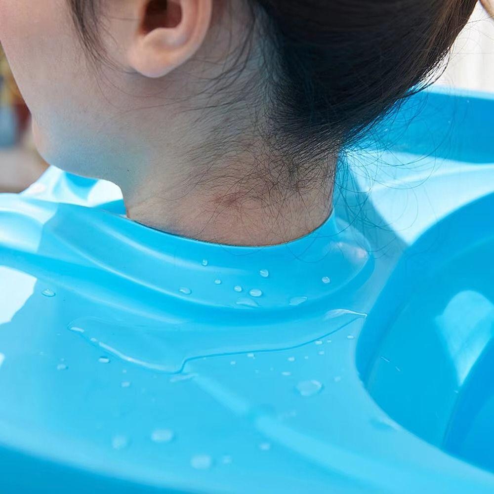 Convenient Hair Wash Tray Portable Hair Washing Tool Easy Install Foldable Hair Wash Tub Bathroom