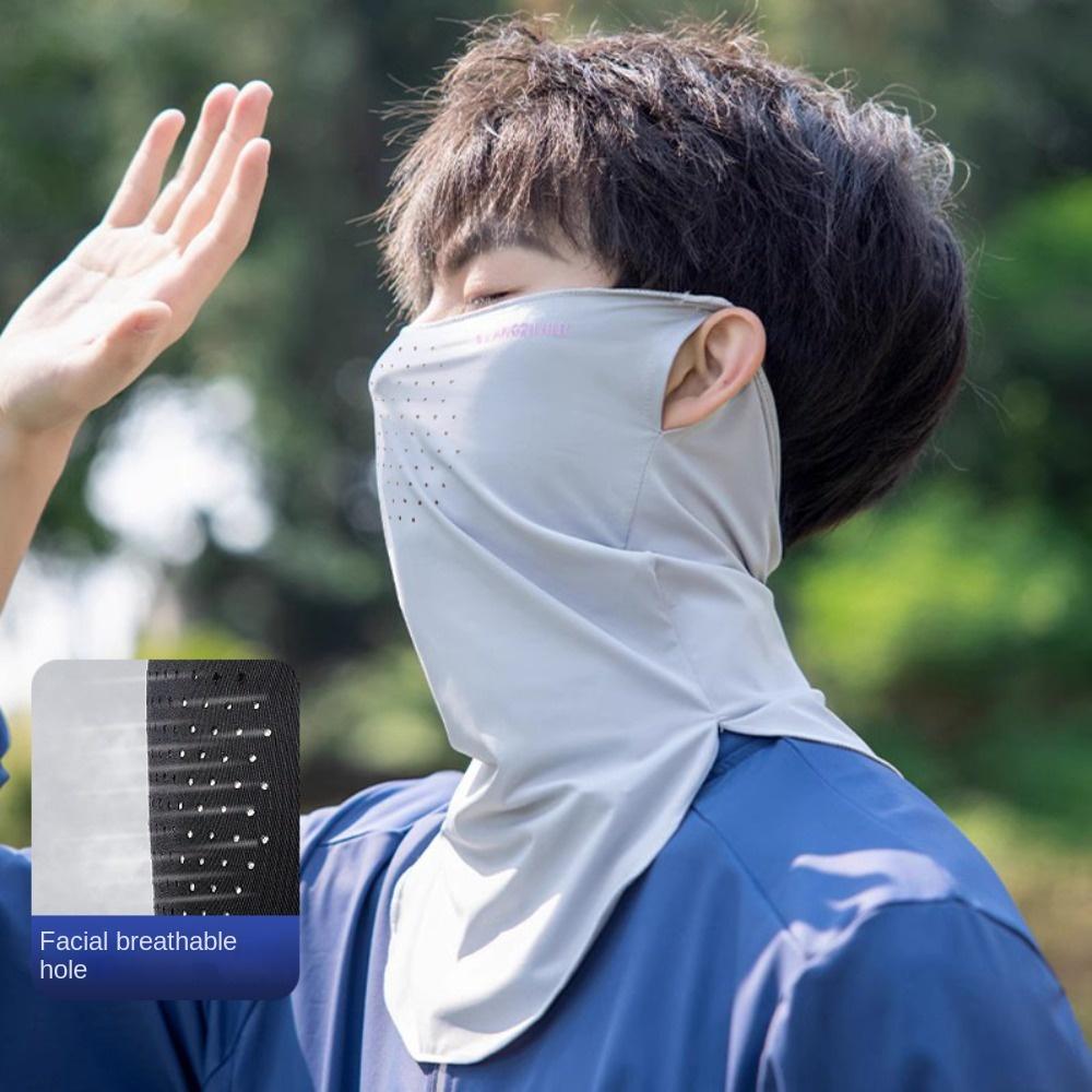Elastic Ice Silk Bandana Ice Silk Face Cover Scarf Neck Protection Cycling Balaclava  Men Women