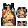Primary And Secondary School Students Dragonball Schoolbag Three-Piece Cartoon Animation Backpack