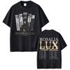 Cantora Rosalia LUX Tour 2026 Estampa de Moda Camiseta Masculina Feminina Moda Harajuku Camisetas Manga Curta Camisetas Largas Y2k