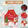 Funny Holiday Cooking Aprons for Men Women, Adjustable Kitchen Baking Grilling Aprons for Party Supplies