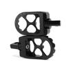 CNC Wide Fat Footpegs Foot Pegs  Rotating Footpegs Black  for  Dyna Sportster Ir
