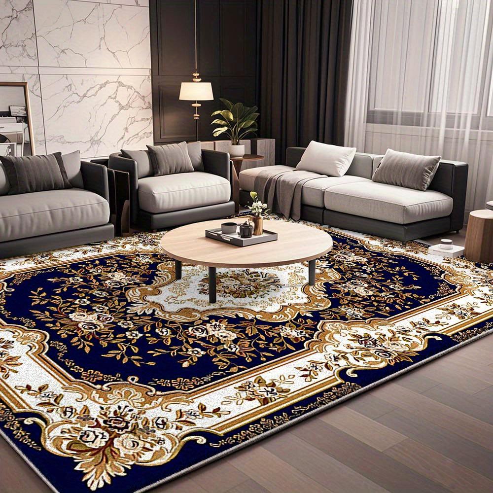 Persian-Style Waterproof Non-Slip Carpet Mat for Living Room and Bedroom