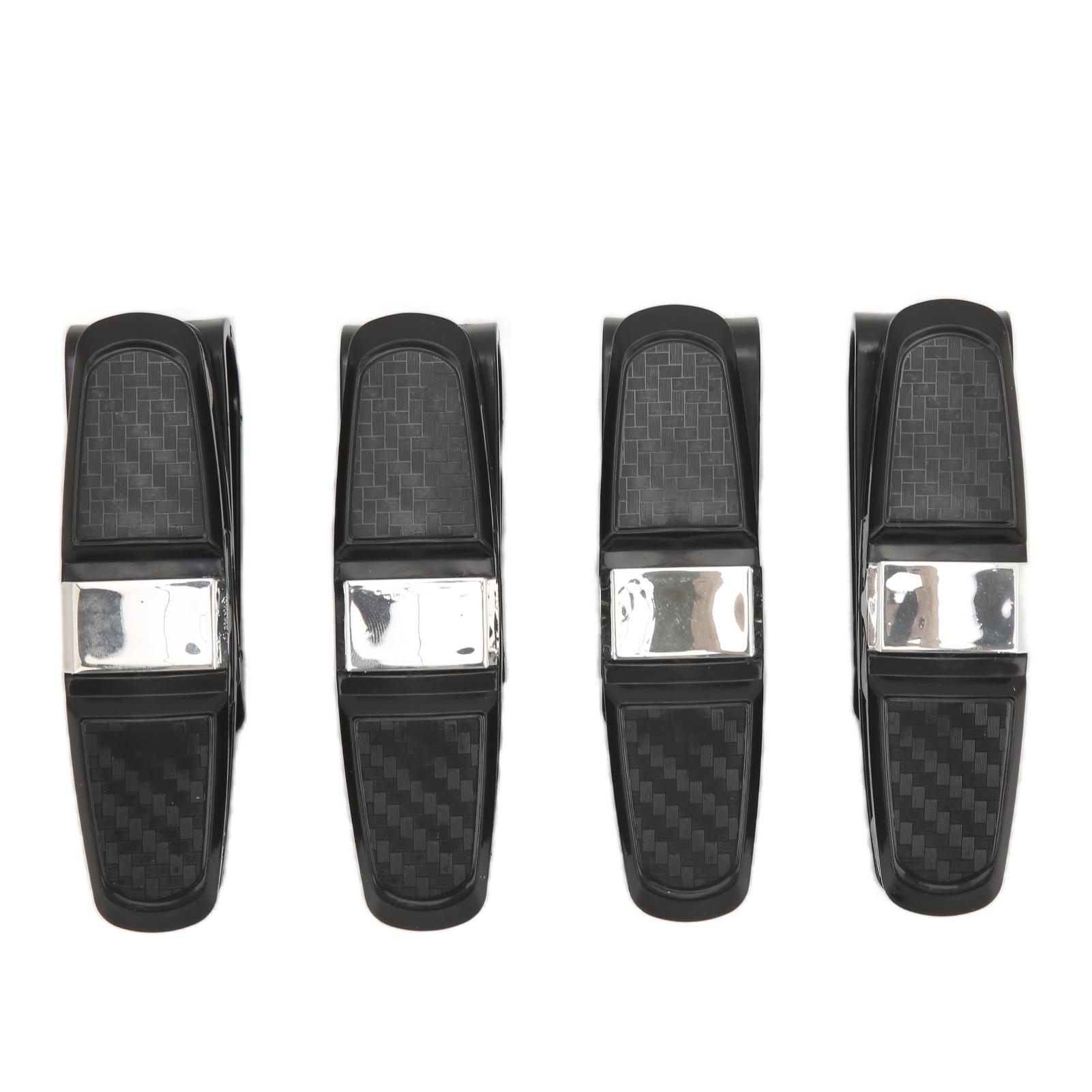

4 Pcs Car Sun Glasses Holders Sunglasses Holder Double Ends Clip and 180 Degree Rotational with Ticket Card Clip