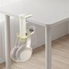 360 Rotating Punch-Free Table Side Headphone Hook Adjustable Headset Desk Hook Drilling Free Under Desk Headset Rack Support