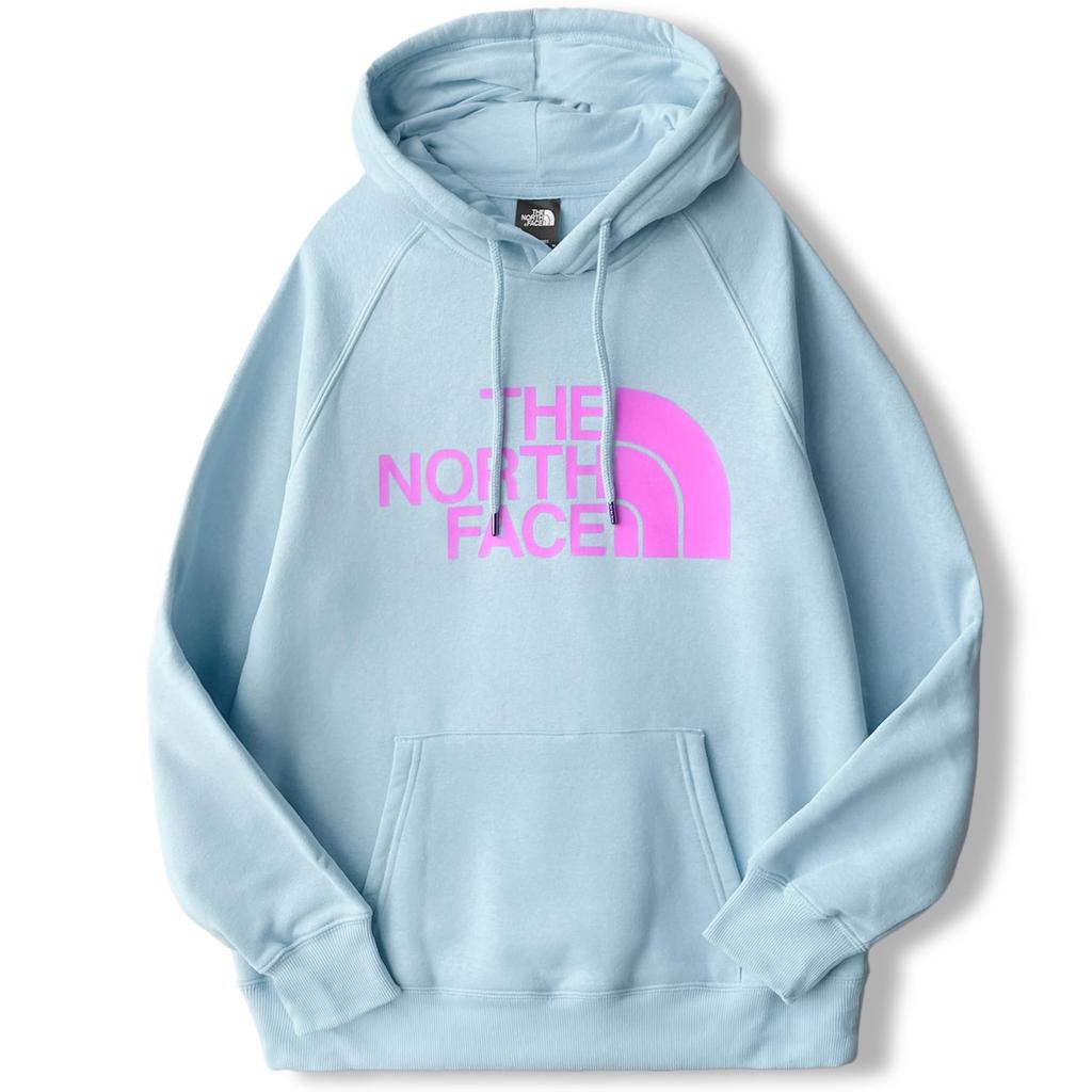 North Blue Halfdome Pullover Steel Size M [The Face] Women's Fleece-Lined Hoodie, Blue, [Used]