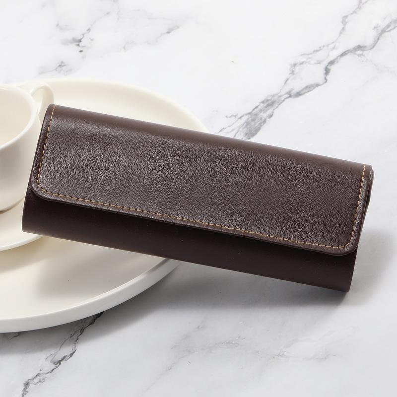 Handgefertigtes PU-Leder Etui im britischen Stil für Brillen – Druckbeständig und tragbar für Sonnenbrillen
