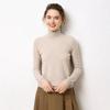 Women's High Neck Cashmere Sweater - Loose Fit, Pure Color, Thickened for Autumn/Winter