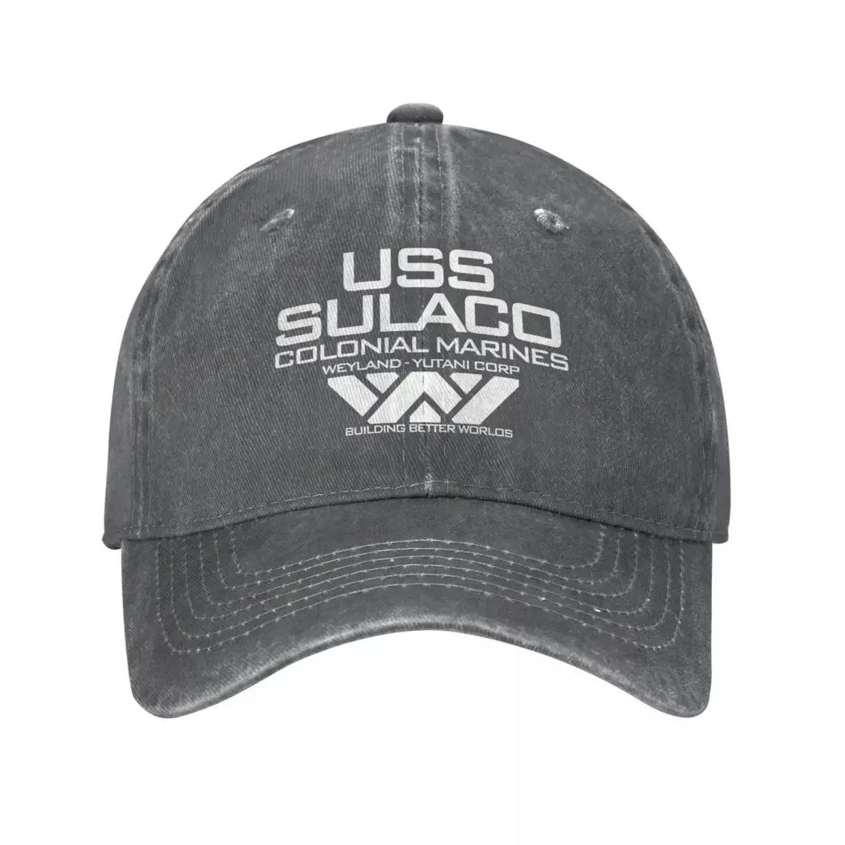 

Вінтажні джинси USCSS Nostromo Alien Sulaco Colonial Marines Aliens Бейсболка для чоловіків Жіночі шапки Snapback Casquette Adjustable темно-сірий
