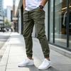 Men's Loose Straight Leg Multi-Pocket Cargo Pants for Outdoor Sports Hiking Casual Wear