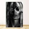 Art Pictures Scandinavian Cuadros for Living Room Decor Golden Makeup Women Canvas Paintings Posters and Print Nordic Style Wall