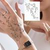 1 Foglio Tatuaggi Temporanei Teschio Ancora Insetto Per Mani Collo Adulti, Adesivi Tatuaggi Finti di Halloween Tatuaggi Realistici a Lunga Durata