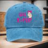 Pc A GIRL KPOP Printed Washed Baseball Cap an Adjustable Sunshade Hat Is an Essential Item for Parties And Fashionable Outfi