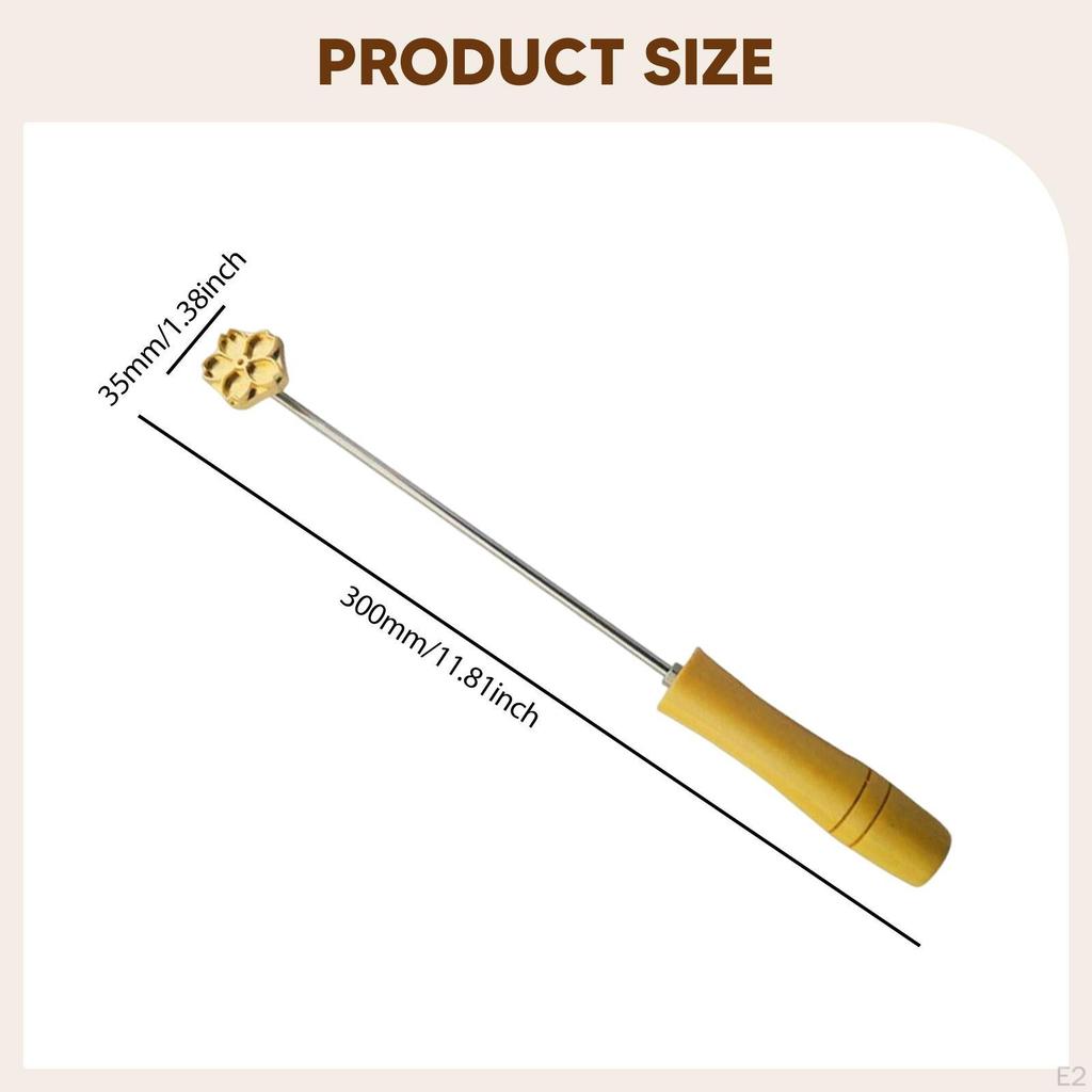 Branding Iron for Burger Cake Stamping Rust Resistant DIY Stamp Baking Tool Coconut