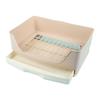 Large Space Rabbit Litter Box with Drawer Rectangular Removable Pet Toilet Training Pad Plastic Rabbit Corner Toilet Box