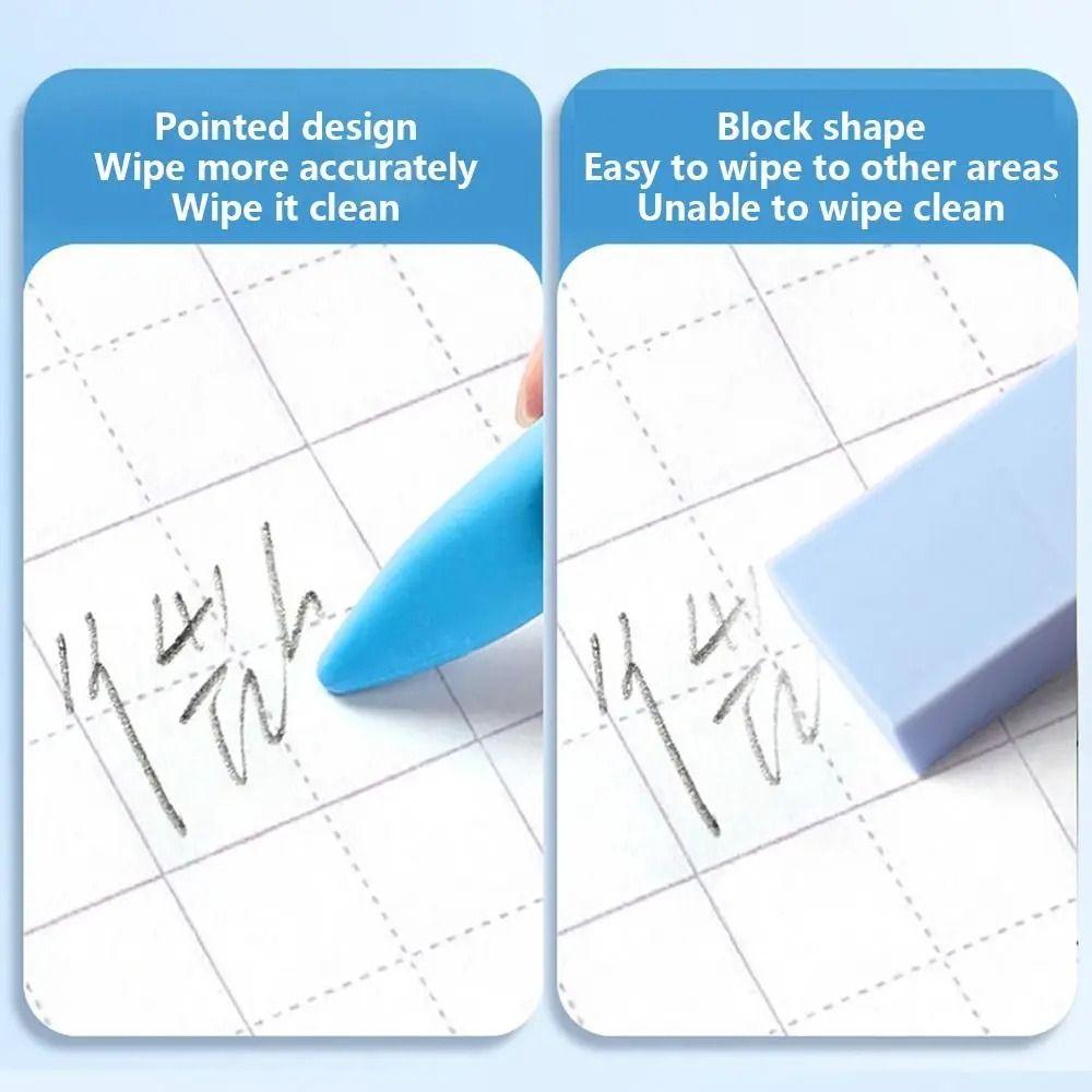 3PCS/Box Posture Correction Hole Eraser Large Size Traceless Eraser Wiping Tools Pencil Eraser Kids