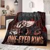 Tokyo Ghoul Colorful 2D Print Flannel Blanket, Cute Cartoon Pattern for Couch, Home Decor Travel Gift Wrap_LIAN