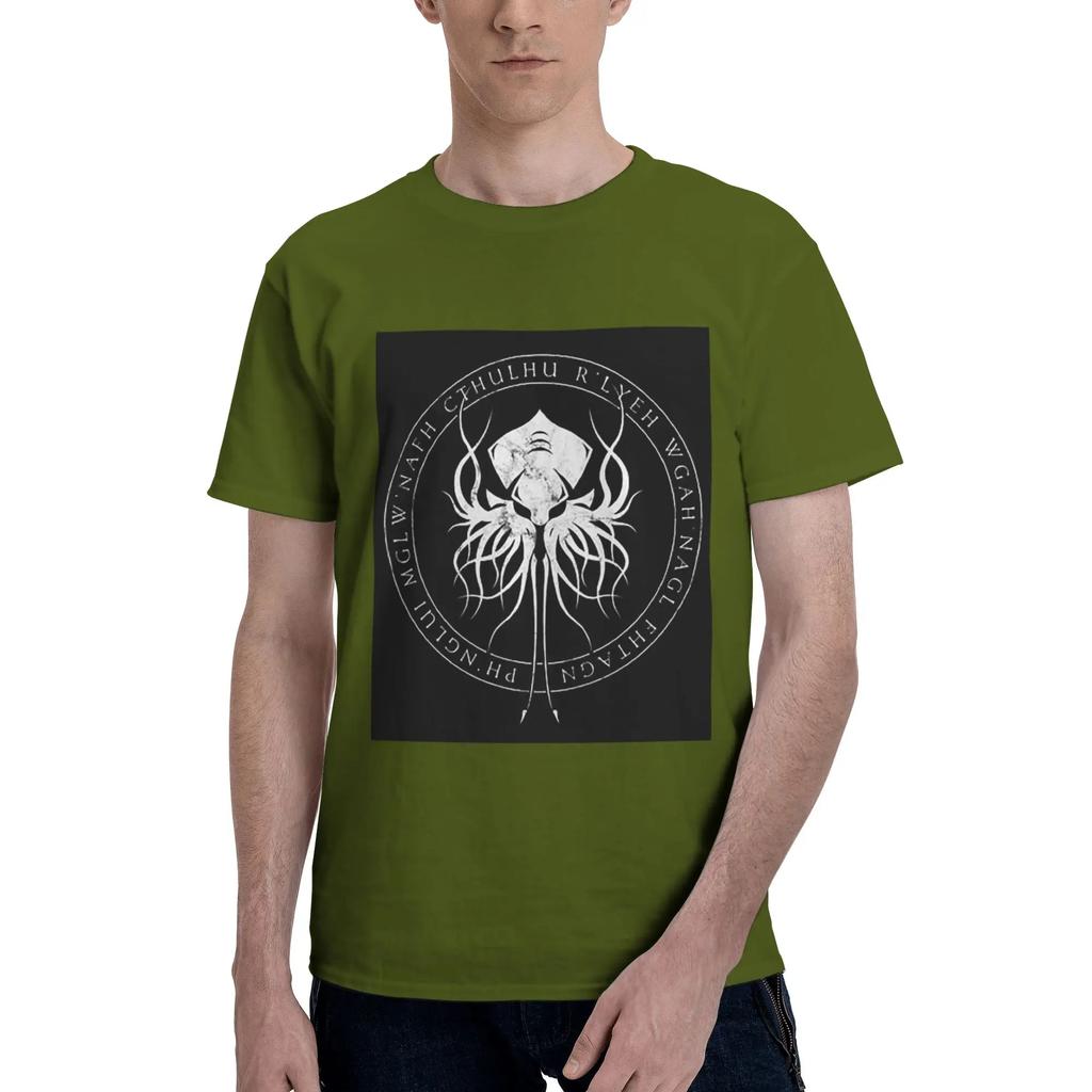 Lovecraft Great Cthulhu Men TShirt Oversized T Shirts Mens Crew Neck Cotton Tees Short Summer Male