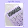 Desktop Calculator 12 Digit Large LCD Display Big Round Button Cute Gradient Colored Calculator Suitable for Office