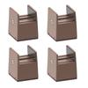 4Pieces Practical Furniture Risers 2Inch Height Adjustable Bed Leg Extenders Convenient for Small Space Daily Use