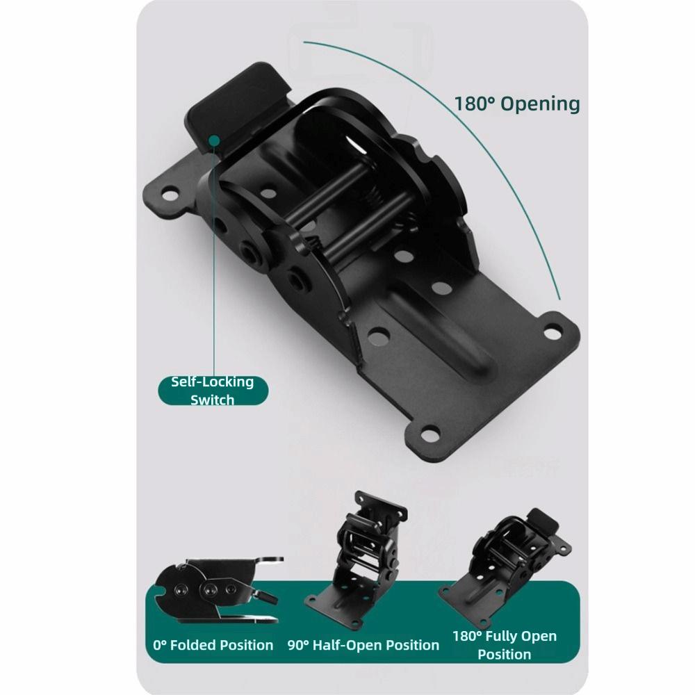 0/90/180 Degree Self Lock Hinges Self-Locking Extension Support Bracket  Table Chair Bed Leg Feet