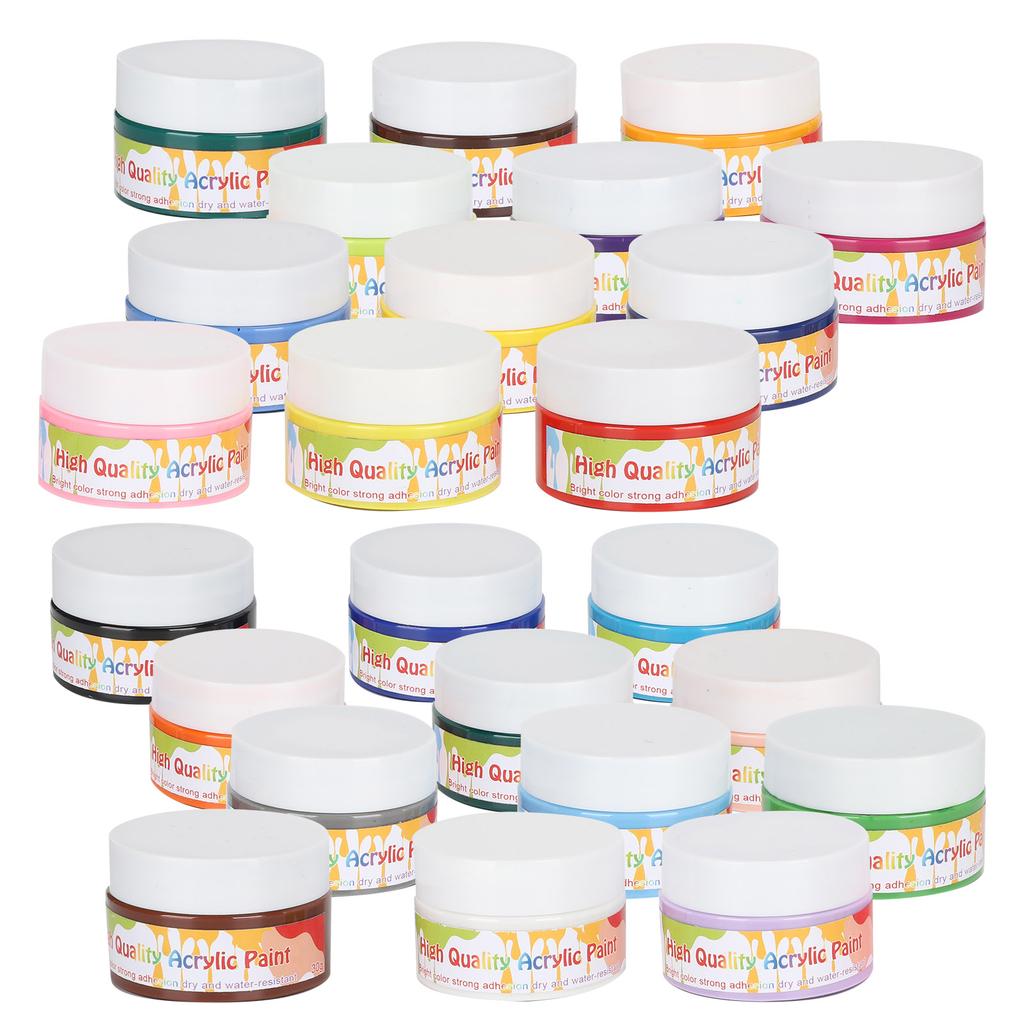 24 Colors Professional Acrylic Paints Set DIY Drawing Painting Pigment Artist Wall Paint