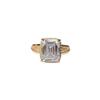 5 Carat Emerald Cut Moissanite Inlaid Ring, Luxury European & American Style Women's Diamond Ring