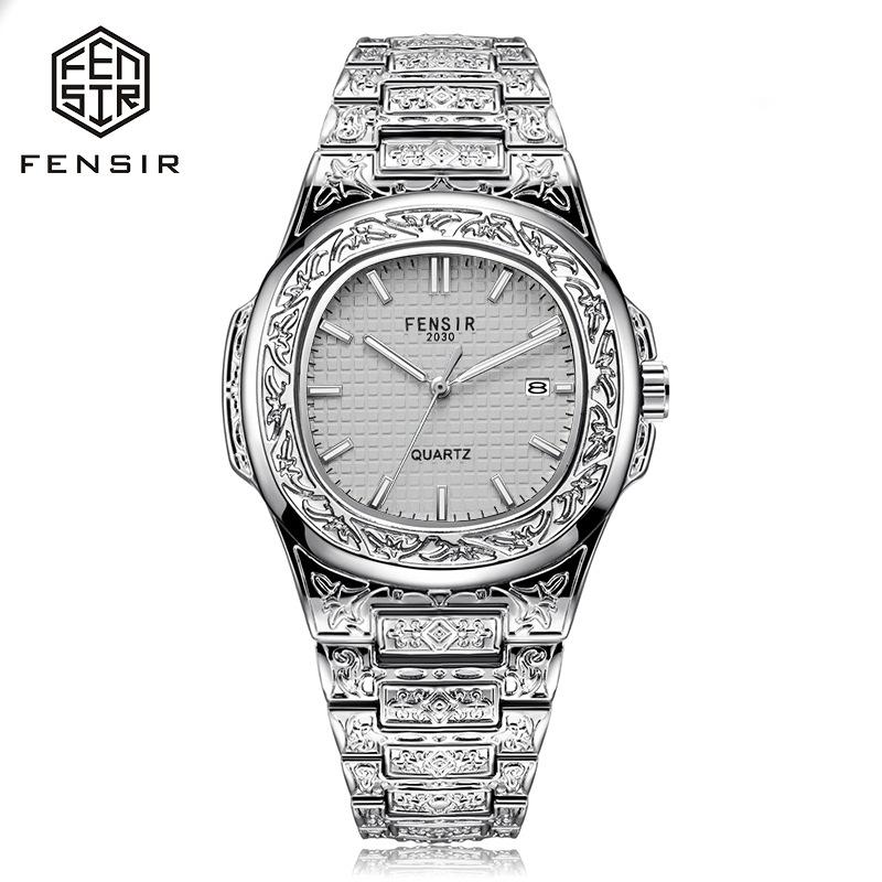 Luxus Herren Armbanduhr Leuchtend Wasserdicht Datum Herrenuhr Edelstahl Herren Quarzuhren Lässige Herrenuhr