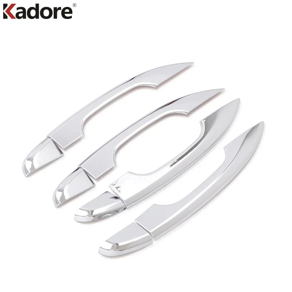 

For Honda Accord 10th 2018 Chrome Car Door Handle Cover Trim Side Handles Catch Cap Frame Accessories ABS Chrome no hole