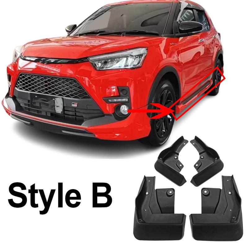 For Toyota Raize GR Daihatsu Rocky -2025 4X Car Anti-splash Mudguards Splash Guard Front Rear Fender Wheel Cover Accessories
