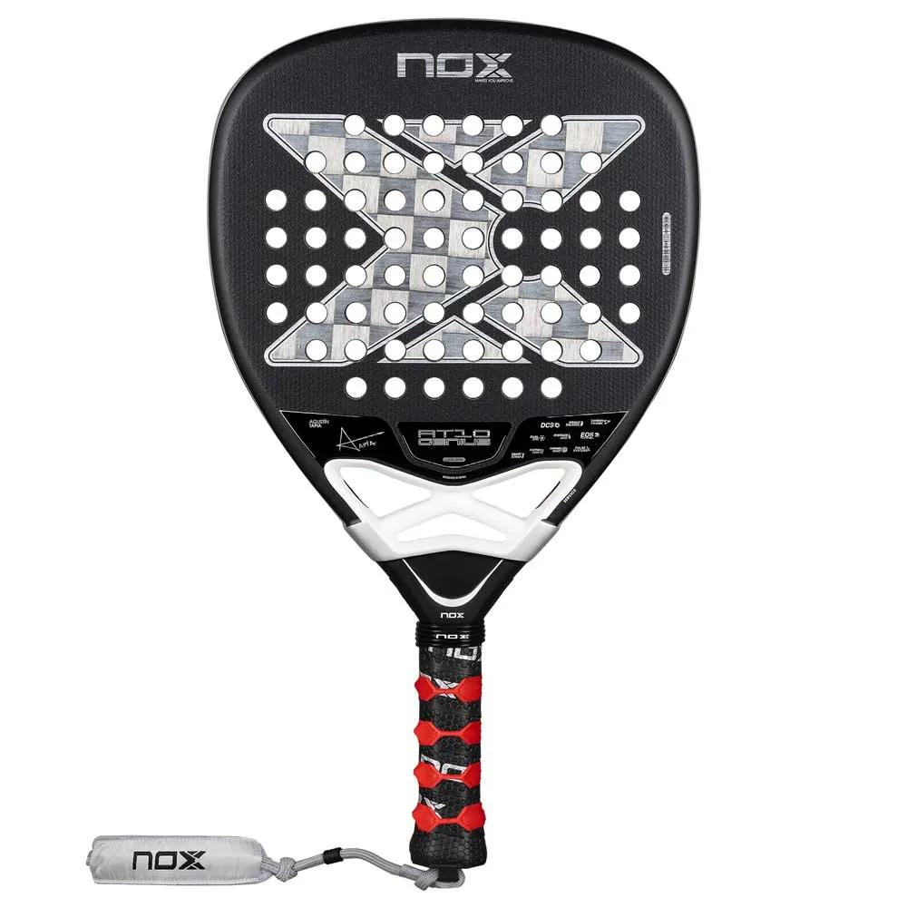 Nox AT10 Genius Attack 18K Alum 2026 padel racket Black/White/Silver