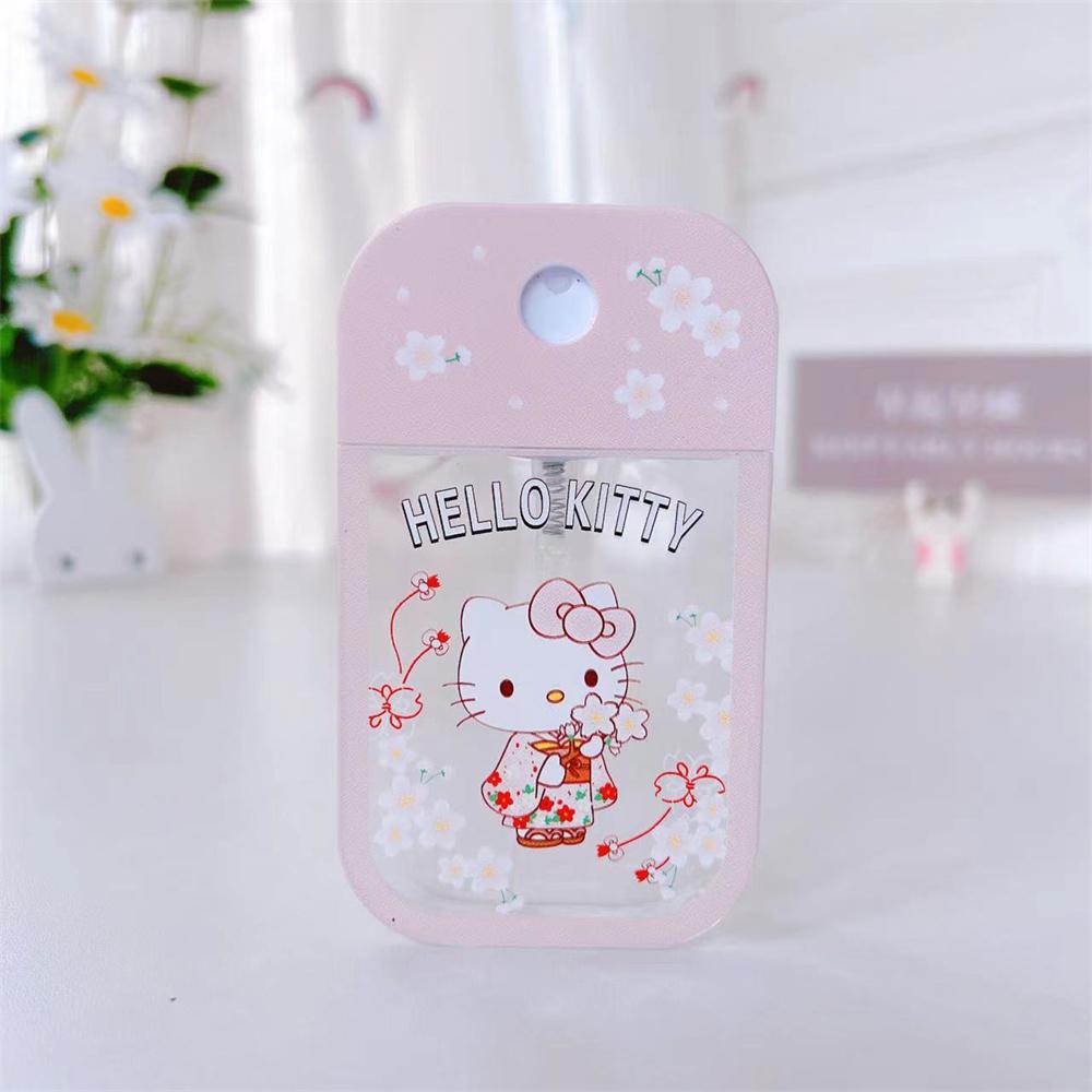 

Флакон для духов-спрея Hello Kitty Kuromi Cinnamoroll Портативный нажимной флакон Sanrio Вишневый цвет Melody Pochacco Флакон для лосьона