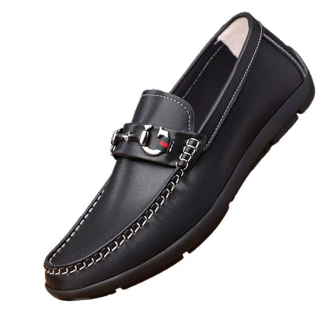 Leather shoes comfortable and light men's shoes soft sole men's business casual shoes British fashion foot shoes Doudou