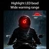 Flashing Warning Motorcycle Helmet Tail Light USB Rechargeable Cycling Rear Light