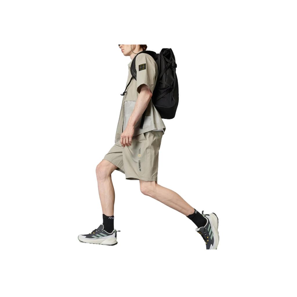 Adidas Wind.Rdy Soft Comfortable Fashionable Versatile Casual Shorts Men Shorts Gray Beige JD5844