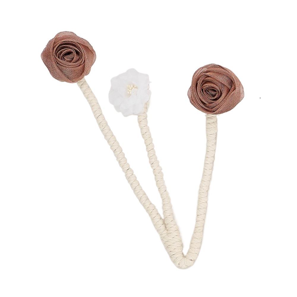 

1 шт. Ремешок для штор Подхват для штор Романтические розы Держатели для шторной веревки Домашний декор