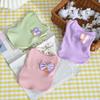 Summer Pet T-shirt Breathable Sleeveless Round Solid Color Medium Dog Collar Small Puppy Tee Shirt Clothes Pet Supplies
