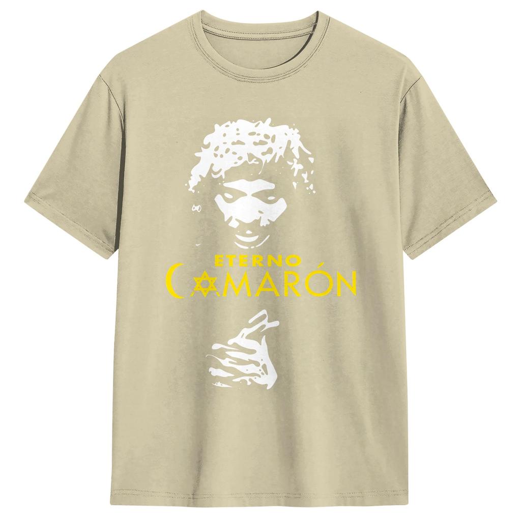 Harajuku TShirt Summer Camaron De La Isla Novelty TShirts  Pure Cotton Tshirt for Couple Y2K Basic Short Sleeve Tops