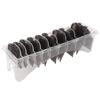 10pcs Hair Clipper Combs Guides Fully Compatible Attachment Professional Lightweight Hair Trimmers Cutting Guides Black