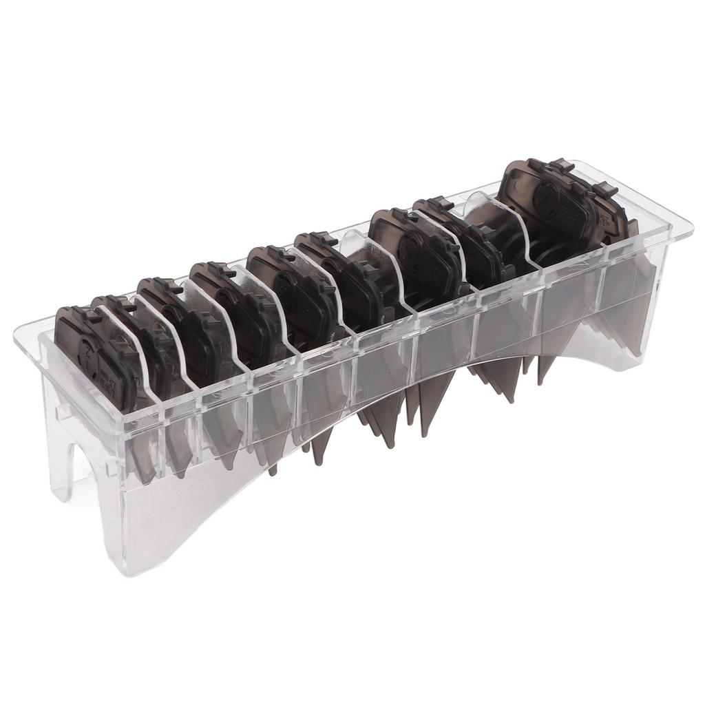 10pcs Hair Clipper Combs Guides Fully Compatible Attachment Professional Lightweight Hair Trimmers Cutting Guides Black