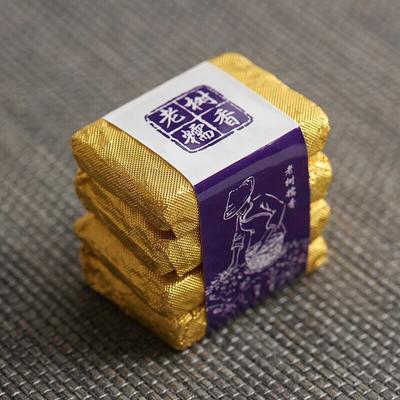 500g Yunnan Pu-erh Ripe Tea Glutinous Aromatic Mini Square Brick Tea Thin Slices