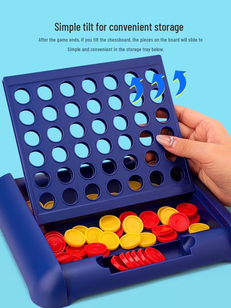 Hobby Space 3D Vertical Four-in-a-Row & Five-in-a-Row Chess-Like Children's Strategy Game Set