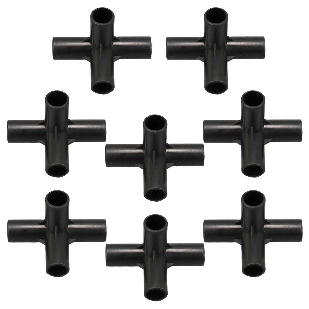 Juego de 8 Accesorios para Tuberías de PVC para Bricolaje para Invernaderos y Estructuras de Soporte para Plantas