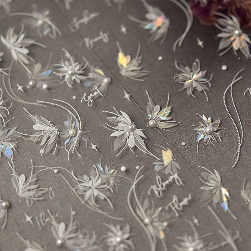 Exquisite selbstklebende Nagelkunst-Dekorsticker Niedliche Schmetterlings-Nagelkunststicker Kreative Feen-Nagelkunststicker Geschenke