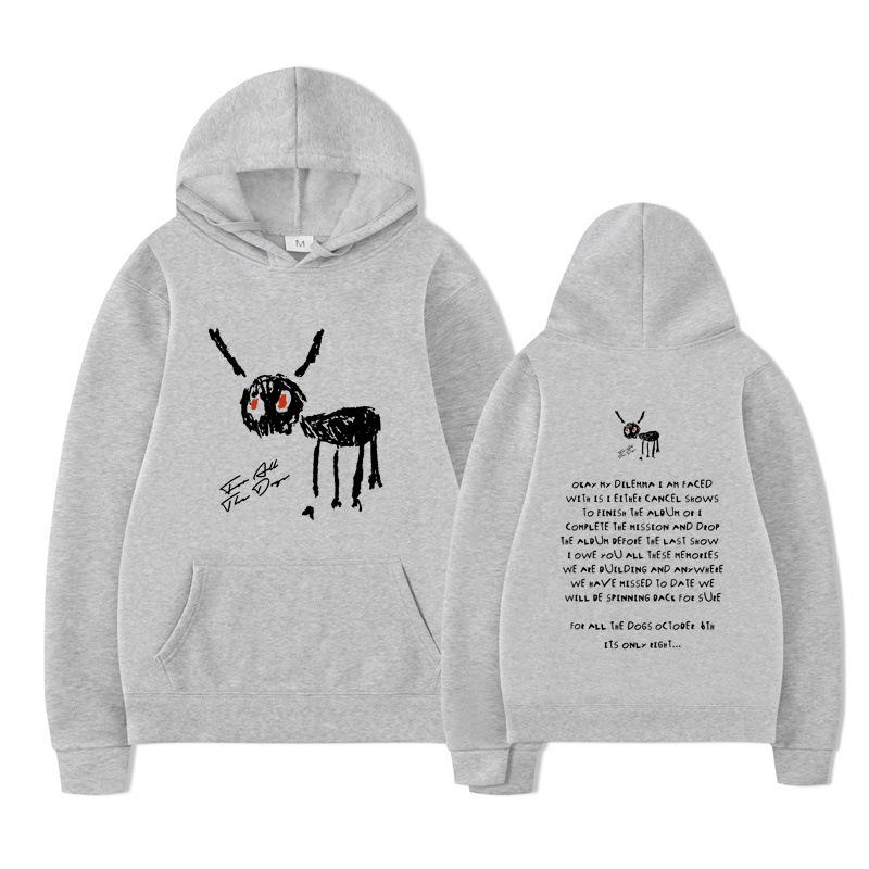 Rapper Drake for All The Dogs Letter Hoodie Design Men's Women's Sweatshirt Fleece Oversized Couples Streetwear Hoodies