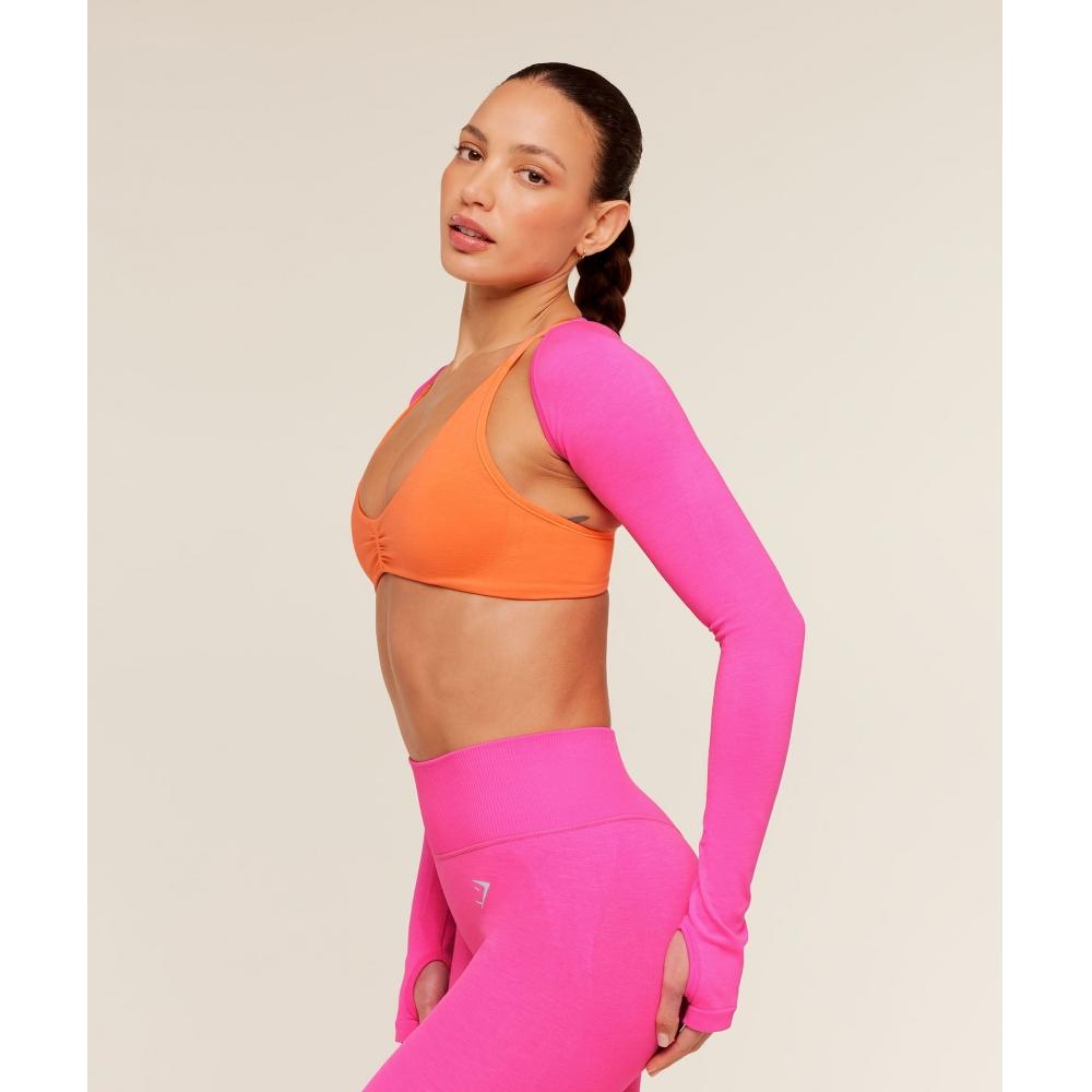 Gymshark Interval Seamless Shrug Electric Pink B5c8d Kdfy