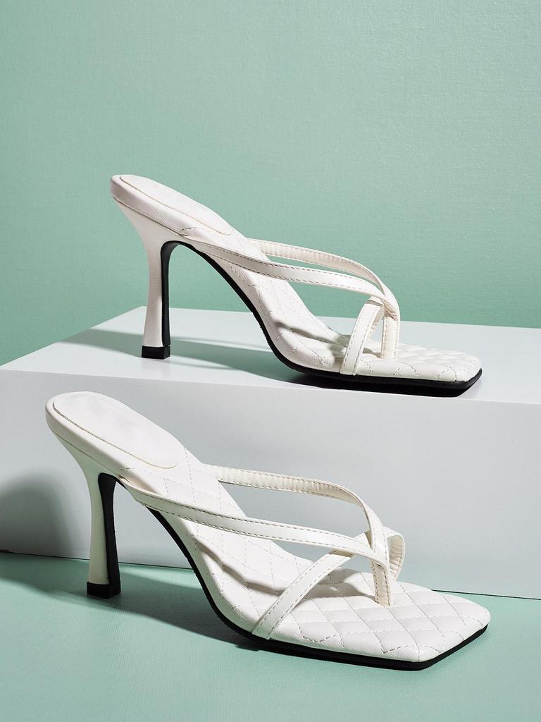 2025 Plus Size Women's Stiletto Sandals & Slippers - Sexy High Heels for Europe & America