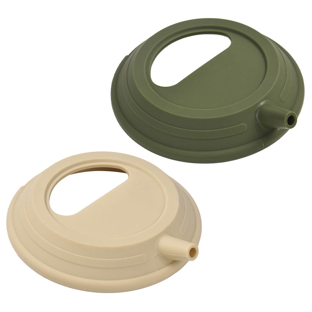 Silikon Kesseldeckel Outdoor Tragbarer Handaufbrühkessel Camping Teekanne Deckel Hochtemperaturbeständig f