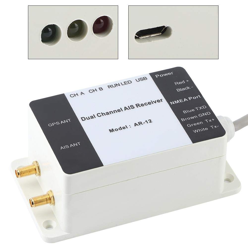 Receptor GPS AIS Marin, Receptor AIS USB pentru Barcă cu Canal Dual, Receptor AIS NMEA Integrat